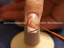 Nail art liner de color marrón