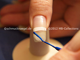 Nail art liner de color azul