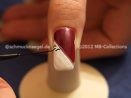 Nail art liner de color negro