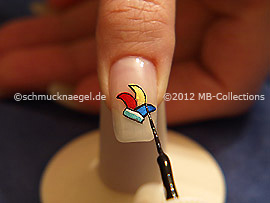 Nail art liner de color negro