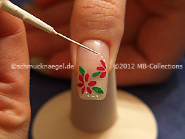 Nail art liner de color blanco