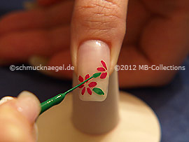 Nail art liner de color verde