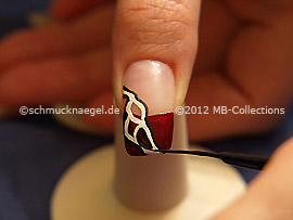 Nail art liner de color negro