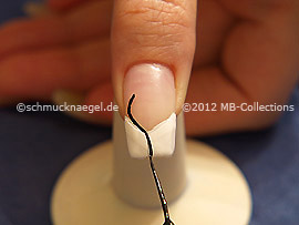 Nail art liner de color negro