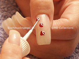 nail art liner de color blanco