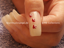 nail art liner de color blanco