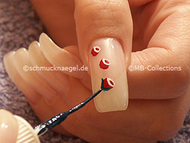 nail art liner de color verde oscuro