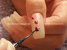 nail art liner de color verde oscuro