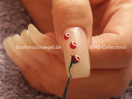 nail art liner de color verde oscuro