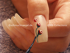 nail art liner de color verde oscuro