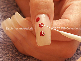 nail art liner de color blanco