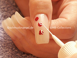 nail art liner de color blanco