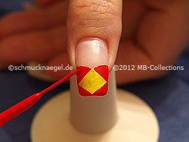 Nail art liner de color rojo