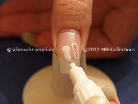 Nail art pen de color blanco