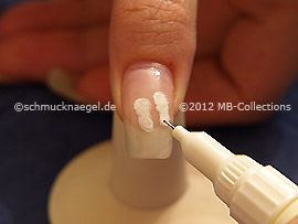 Nail art pen de color blanco