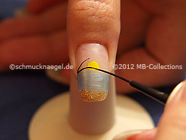 Nail art liner de color negro