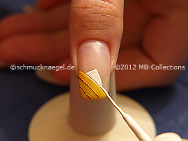 Nail art liner de color blanco