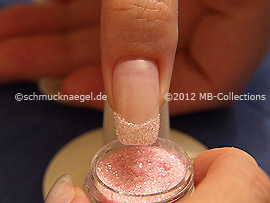 Polvo de color rosa-Glitter