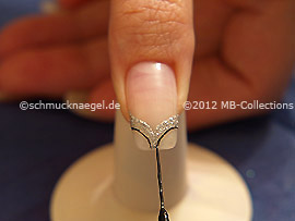 Nail art liner de color negro