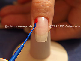 Nail art liner de color azul