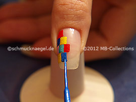 Nail art liner de color azul