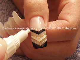 nail art pen de color blanco
