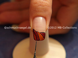 Nail art liner de color negro