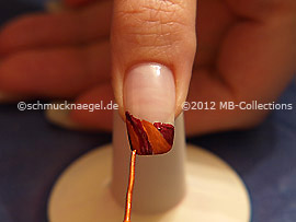 Nail art liner de color marrón