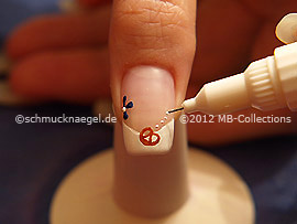 Nail art pen de color blanco