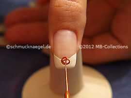Nail art liner de color marrón