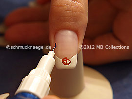 Nail art pen de color azul