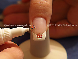 Nail art pen de color azul