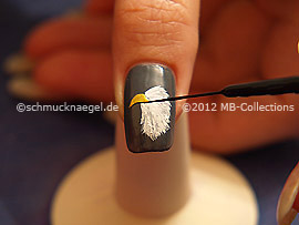 Nail art liner de color negro