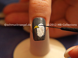 Nail art liner de color negro