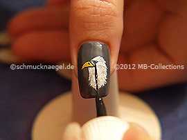 Nail art liner de color negro