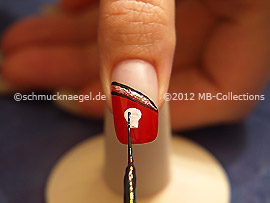 Nail art liner de color negro