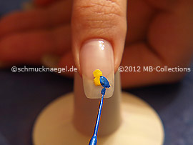 Nail art liner de color azul