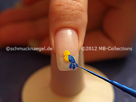 Nail art liner de color azul