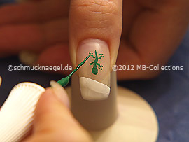 Nail art liner de color verde