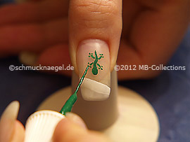 Nail art liner de color verde