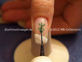 Nail art liner de color negro