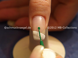Nail art liner de color verde