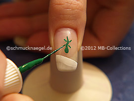 Nail art liner de color verde