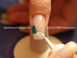 Nail art liner de color blanco