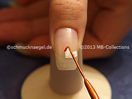 Nail art liner de color marrón