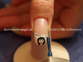 Esmalte en azul-Glitter