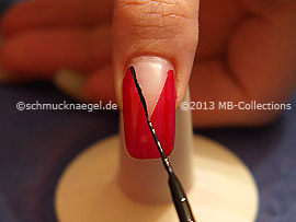 Nail art liner de color negro