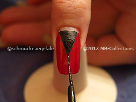 Nail art liner de color negro