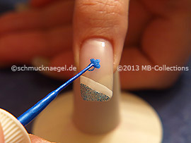 Nail art liner de color azul