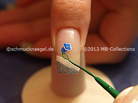 Nail art liner de color verde